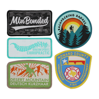 Écusson Tissé Thermocollant Personnalisé Logo de Marque Université Moto, Application DIY, Appliques Non-Tissées pour Vêtements, Patch Chapeau, Badge d'Équipe