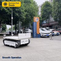 Robot de transport sur chenilles intelligent télécommandé, capacité de charge électrique élevée pour utilisation logistique en usine