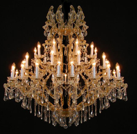 Lustre en cristal extra large classique de fantaisie de Maria Theresa pour le banquet d'événement de mariage