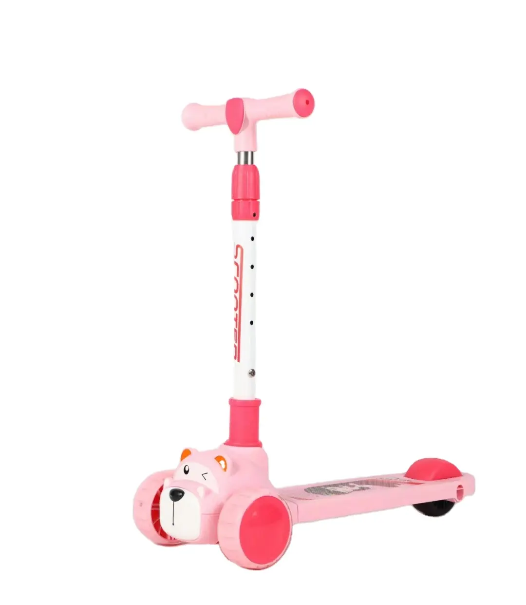 Venta al por mayor de juguetes de alta calidad para niños rueda grande LED personalizable niños triciclo niños scooter con música