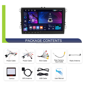 วิทยุติดรถยนต์ Podofo 2Din 4+64G 9 นิ้ว ระบบ Android รองรับ Wireless Carplay และ Android Auto พร้อม GPS Wifi สำหรับรถยนต์ VW/Passat/Golf/MK5/MK6/Jetta จัดส่งรวดเร็ว - Product Image 6