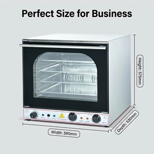 Forno a Convezione Elettrico Commerciale 68L a 4 Ripiani in Acciaio Inox, Forno ad Aria Calda per Torte e Pane, Produttore con 20 Anni di Esperienza - Product Image 2