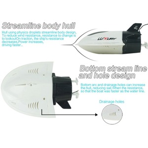 Mini Sottomarino Radiocomandato Toy Manta Ray Hoshi 3314, Barca RC ad Alta Velocità con Telecomando Impermeabile 2.4G - Product Image 5