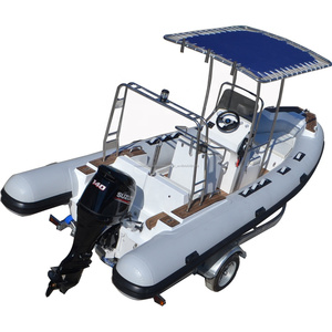 2019 Año Nuevo barco barato de la costilla de la fibra de vidrio del fondo de los 5.8M de China de los 19ft - Product Image 1