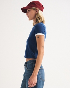T-shirts de sport pour femmes, à manches courtes, en coton mélangé durable, anti-statique, à séchage rapide, protection UV, pour la gym et le yoga - Product Image 3