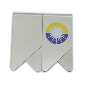 Pince à billets en acier inoxydable et métal de forme carrée, Logo imprimé personnalisé, 50 pièces - Product Image 6