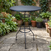 Table de bar industrielle extensible et convertible, table à manger en fer noir, design moderne minimaliste pour la maison, le parc, utilisation en extérieur