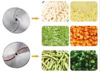 Gloednieuwe multifunctionele groente- en fruitsnijmachine met motor voor het snijden van wortelen, komkommers, zoete aardappelen en aardappelen