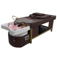 Lit de lavage pour salon de coiffure, lit de lavage allongé pour salon, spa capillaire, lavage de cheveux thaïlandais