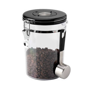 ตัวเครื่องพลาสติกใสกระป๋องพลาสติกใสพร้อมฝาหนีบและช้อน - Product Image 6