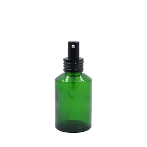 20 ml 30 ml 50 ml grüne weiße flasche siebdruck kosmetische Hautpflegeverpackung mit Zuhälter Glasflasche