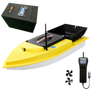 Barco Cebador de Pesca RC S90 con Motor sin Escobillas de Súper Velocidad para Agua Salada con GPS para Pesca de Surf con Batería de 60000 mAh - Product Image 1