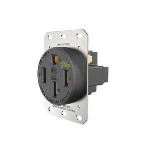Prise Nema 14-50 avec plaque <span class=keywords><strong>murale</strong></span> carrée, prise 50 ampères 250 volts, montage encastré pour véhicule électrique, soudeuse - Product Image 4