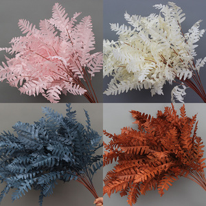 Arreglo de flores de techo suave con hojas de ciprés artificiales grandes, flores de boda <span class=keywords><strong>Nandina</strong></span> para decoración para salón de bodas, vegetación - Product Image 2
