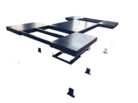 Elevador de Tijera Hidráulico de Doble Cilindro con Plataforma Extendida Personalizada, Certificado CE, Capacidad de 4500 kg, Altura de Elevación de 1000-1200 mm