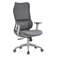 Chaise de bureau moderne en maille pour position assise active, inclinaison synchrone, soutien lombaire dynamique, correction ergonomique de la posture, réglable
