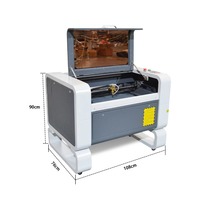 Harga Mesin Pengukir Laser Co2 6040 50w 60w 80W dan Mesin Pemotong Pengukir Laser 3d 4060 100W untuk Kayu Akrilik Kulit
