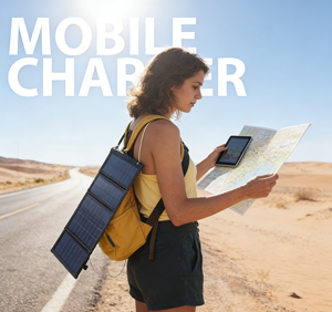 Système d'alimentation <span class=keywords><strong>solaire</strong></span> hors réseau MPPT, chargeur pliable avec sortie USB, pour camping, randonnée, banque d'alimentation pour téléphones portables - Product Image 2