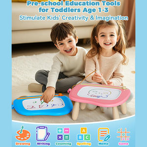 Eğitici Oyuncak <span class=keywords><strong>2</strong></span>'si 1 Arada Manyetik Tahta Çocuklar İçin Yeniden Kullanılabilir Manyetik Yazı ve Çizim Tahtası - Product Image 5