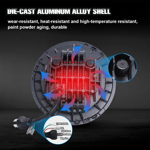 Precio barato Led luz de trabajo ángulo ojo 7 ''Led faro punto Sae-motocicleta en Faro de motocicleta - Product Image 3