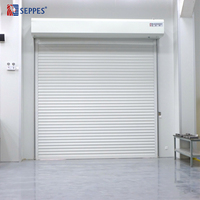 Porte de garage à enroulement automatique à faible bruit, porte à enroulement isolée durable, porte à enroulement électrique pour les magasins commerciaux