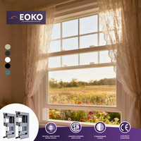 Fenêtre coulissante verticale simple EOKO résistante aux ouragans, certifiée NFRC, sur mesure, pour projets résidentiels