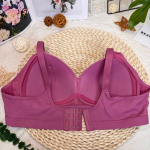 C19 # Sujetador con aros liso <span class=keywords><strong>de</strong></span> talla grande para <span class=keywords><strong>mujer</strong></span> <span class=keywords><strong>de</strong></span> alta calidad Diseño <span class=keywords><strong>de</strong></span> punto sexy para mujeres mayores <span class=keywords><strong>de</strong></span> mediana edad con sobrepeso al por mayor - Product Image 5