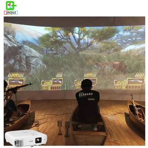 Console de jeu de tir interactive Machine LP-ST02 - Simulateur de bataille de héros de chasse pour enfants, idéal pour les centres commerciaux (projection) - Product Image 3