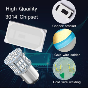 หลอดไฟ LED 12V-24V 1157 7528 2357 2057 BAY15D สำหรับเปลี่ยนหลอดไฟเบรก ไฟท้าย สำหรับรถยนต์ รถบ้าน รถพ่วง เรือ - Product Image 5