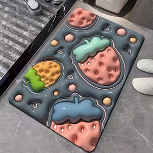 Modern Super Absorbent Anti-Slip 3D Inflated Bath Mat <b>Waterproof</b> Door Bath <b>Foam</b> Shower Carpet for Home Use - Product Image 6
