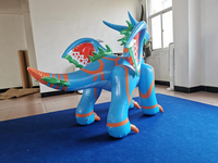 Goebele — dragon volant gonflable personnalisé, modèle pour décor de dessins animés
