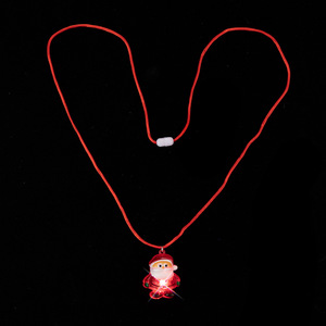 Collana leggera <span class=keywords><strong>natale</strong></span> a forma di <span class=keywords><strong>natale</strong></span> collana lampeggiante per bambini <span class=keywords><strong>Babbo</strong></span> <span class=keywords><strong>Natale</strong></span> - Product Image 1