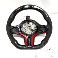   Volant en fibre de carbone LED universel pour G20 G80 G21 G81 G22 G30 G31 G32 G11 G12 G14 G15 G16 G01 G02 G05 G06