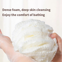 Éponge de bain en PE couleurs assorties 2025 – Nouveauté en promotion – Éponge de douche, boule de bain, pouf en maille pour hommes et femmes, brosse corporelle en forme de fleur