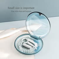 Boîte de rangement pour appareils dentaires, kit de soins orthodontiques portables, boîte avec aimant