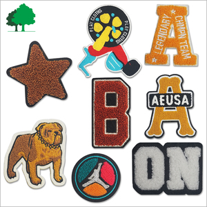 Prix d'usine – Écussons chenille alphabet écologiques – Badges personnalisables à coudre ou thermocollants pour chapeaux et vêtements - Product Image 5