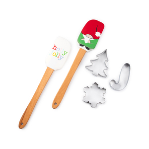 7 Pièces Gadget De Cuisine Ensembles De Cuisson Feuille À Biscuits Antiadhésive Avec Grille De Refroidissement En <span class=keywords><strong>Acier</strong></span> Inoxydable <span class=keywords><strong>Emporte</strong></span>-pièce Spatule En Silicone - Product Image 3