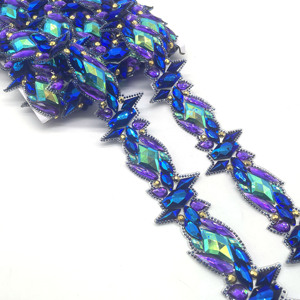 Nuevo Estilo de Adorno de Diamantes de Imitación Termoadhesivos Morado Azul AB para el Carnaval de <span class=keywords><strong>Granada</strong></span> 2025 para Prendas, Zapatos y Bolsos - Product Image 5
