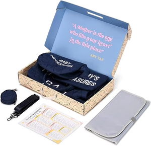 Ensemble de sacs de voyage pour maman avec plusieurs pochettes coussin à langer porte-sucette parfait cadeau de douche de bébé - Product Image 4