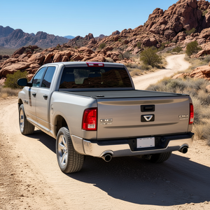 Couvercle de tonneau rétractable rigide personnalisé de 5.7 pieds pour Dodge Ram 2009 2024-1500 Crew Cab Double-Lock T-Slot Built-In Drainage Pipe - Product Image 2