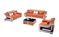 Ensemble de canapés, meubles, salon moderne, canapé modulaire en cuir