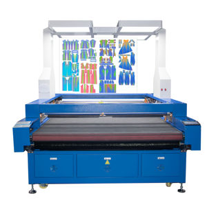 Machine de découpe laser CO2 à vision panoramique automatique haute précision, double tête, multi-tension (220V/380V) pour textiles et vêtements - Product Image 5