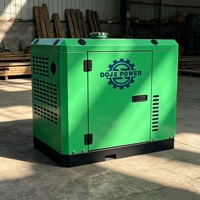 Générateur Diesel Silencieux 5/6/7/8KW 50Hz 12V Conception Fermée 220/380V Monophasé ATS AVR Petit Groupe Électrogène Portable pour Maison, Yacht, Croisière