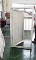 Volet de porte en aluminium YASHO personnalisé de haute qualité, garantie 5+ ans, options fixes/manuelles/électriques, ouverture horizontale