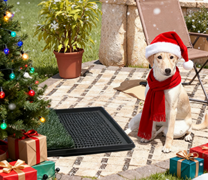 चीनी कारखाने पिल्ले और छोटे पालतू जानवरों के लिए कृत्रिम घास बाथरूम चटाई-पोर्टेबल पोटी ट्रेनर पालतू कुत्ते पिल्ला - Product Image 1