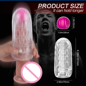 Realistico dispositivo di masturbazione maschile ad alta elasticità morbidezza discreta Storage per il benessere sessuale Routine ed esplorazione - Product Image 2