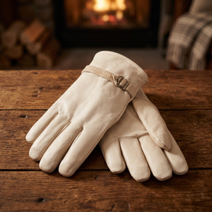 Gants de travail en cuir pour la construction, la moto et le jardinage, antidérapants, avec manchette renforcée, 10 pouces, qualité supérieure - Product Image 2