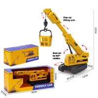 Camiones de Ingeniería de Juguete con Fricción, 5 Estilos: Excavadora, Grúa, Volquete, Bulldozer, Aplanadora
