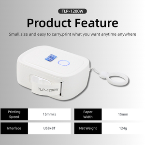Eb TLP-1200W <span class=keywords><strong>mini</strong></span> không dây nhiệt máy in nhãn xách tay cho nhãn dán nhà sản xuất mực miễn phí 203DPI Máy nhãn nhà kho - Product Image 3