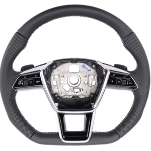 Volant en cuir pour <span class=keywords><strong>Audi</strong></span> A3 Q3 C6 TT S4 RS5 RS3 R8 Q5 S5 B9 8V B8 A6 S3 A7 A5 A4 C7 A6 A8-Sport - Product Image 1